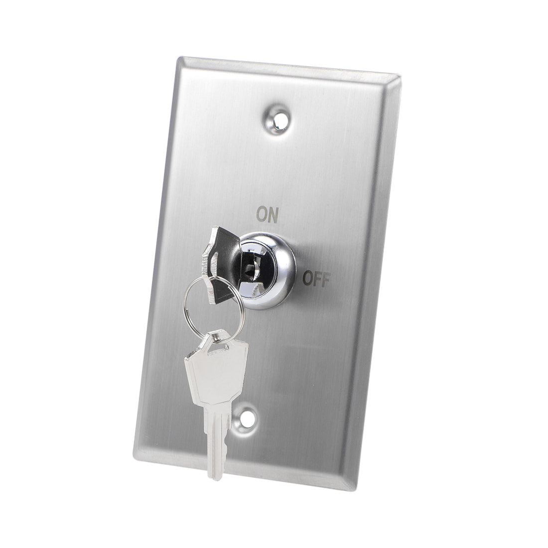 uxcell Uxcell Key Switch Lock On/Off Exit Switch Emergency Door Release DPST Panel Mount with 2 Keys