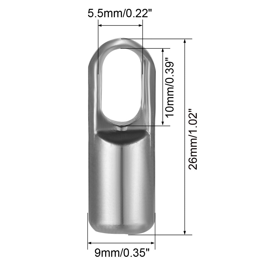 uxcell Uxcell 2PCS Fish Tape Replacement Leader for 6.5mm Wire Puller, 26mm/1.02inch Length