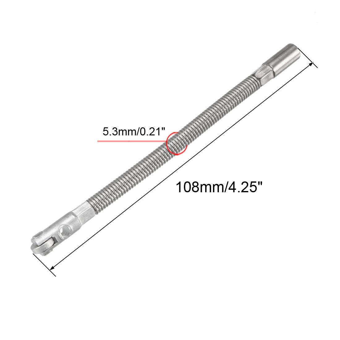 uxcell Uxcell 2 STÜCKE 108mm Fisch Band Führer Drahtseilabzieher mit Rolle für 4mm Draht Einfädler