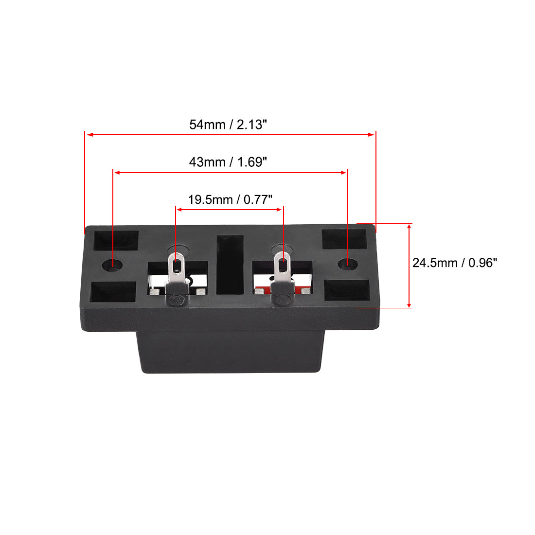 uxcell Uxcell 2 Way Spring Speaker Terminal Clip Push Release Connector Audio Cable Terminals Strip Block WP2-10