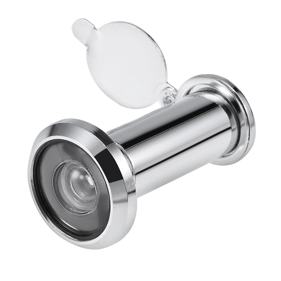 uxcell Uxcell Brass Door Viewer for 35mm-55mm Doors, Polished Chrome Finish