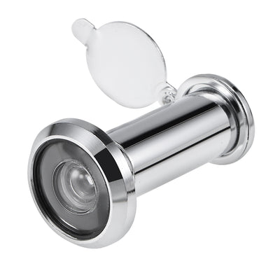 Harfington Uxcell Brass Door Viewer for 35mm-55mm Doors, Polished Chrome Finish