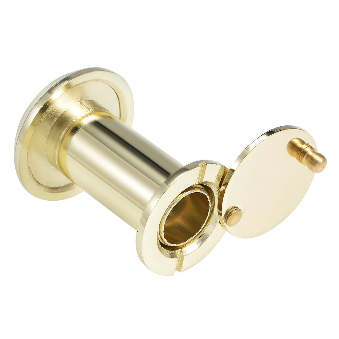 uxcell Uxcell Brass Door Viewer Peephole for 35mm-60mm Doors, Polished Gold Finish, 2 Pcs