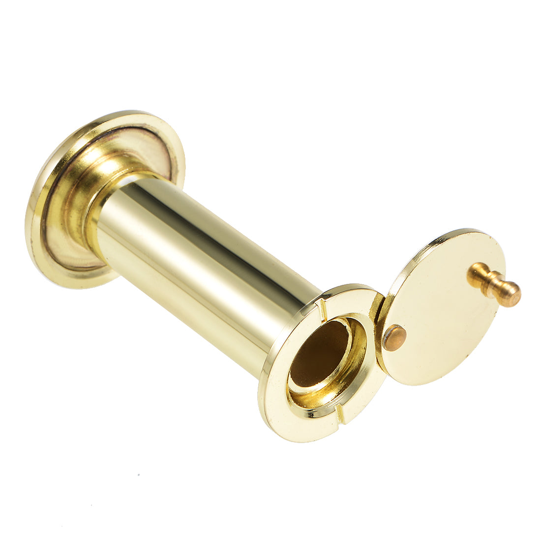 uxcell Uxcell Brass Door Viewer Peephole for 59mm-90mm Doors, Polished Gold Finish, 2 Pcs