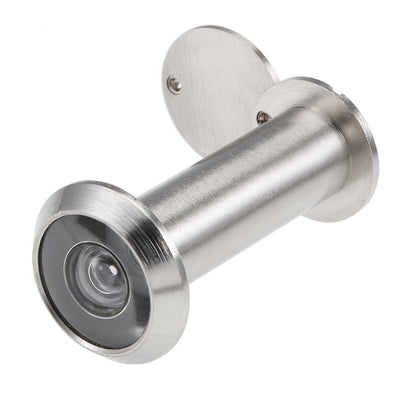 Harfington Uxcell Brass Door Viewer Peephole for 55mm-90mm Doors, Brushed Satin Chrome Finish