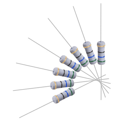 Harfington Uxcell 100 Pcs 1W 1 Watt Metal Oxide Film Resistor Axile Lead 56 Ohm ±5% Tolerance