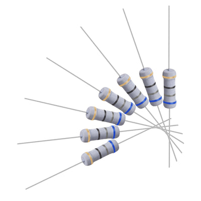 Harfington Uxcell 100 Pcs 1W 1 Watt Metal Oxide Film Resistor Axile Lead 68 Ohm ±5% Tolerance