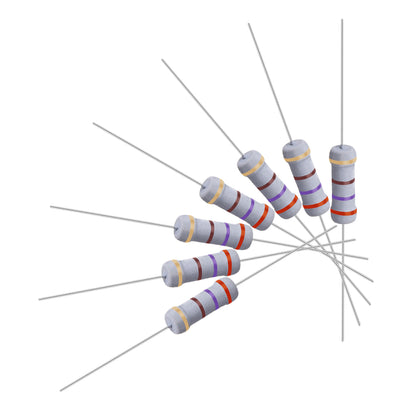 Harfington Uxcell 50 Pcs 1W 1 Watt Metal Oxide Film Resistor Axile Lead 270 Ohm ±5% Tolerance