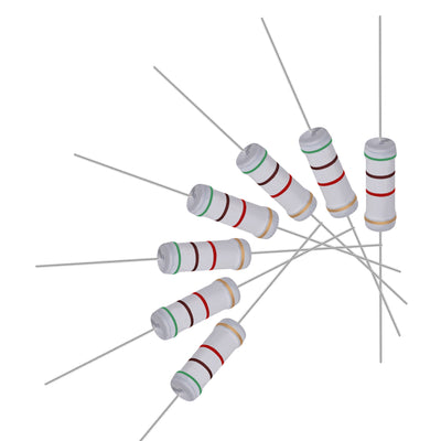 Harfington Uxcell 20pcs 3W 3 Watt Metal Oxide Film Resistor Lead 5.1K Ohm ±5% Tolerance