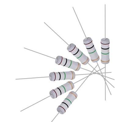Harfington Uxcell 20pcs 3W 3 Watt Metal Oxide Film Resistor Lead 1M Ohm ±5% Tolerance