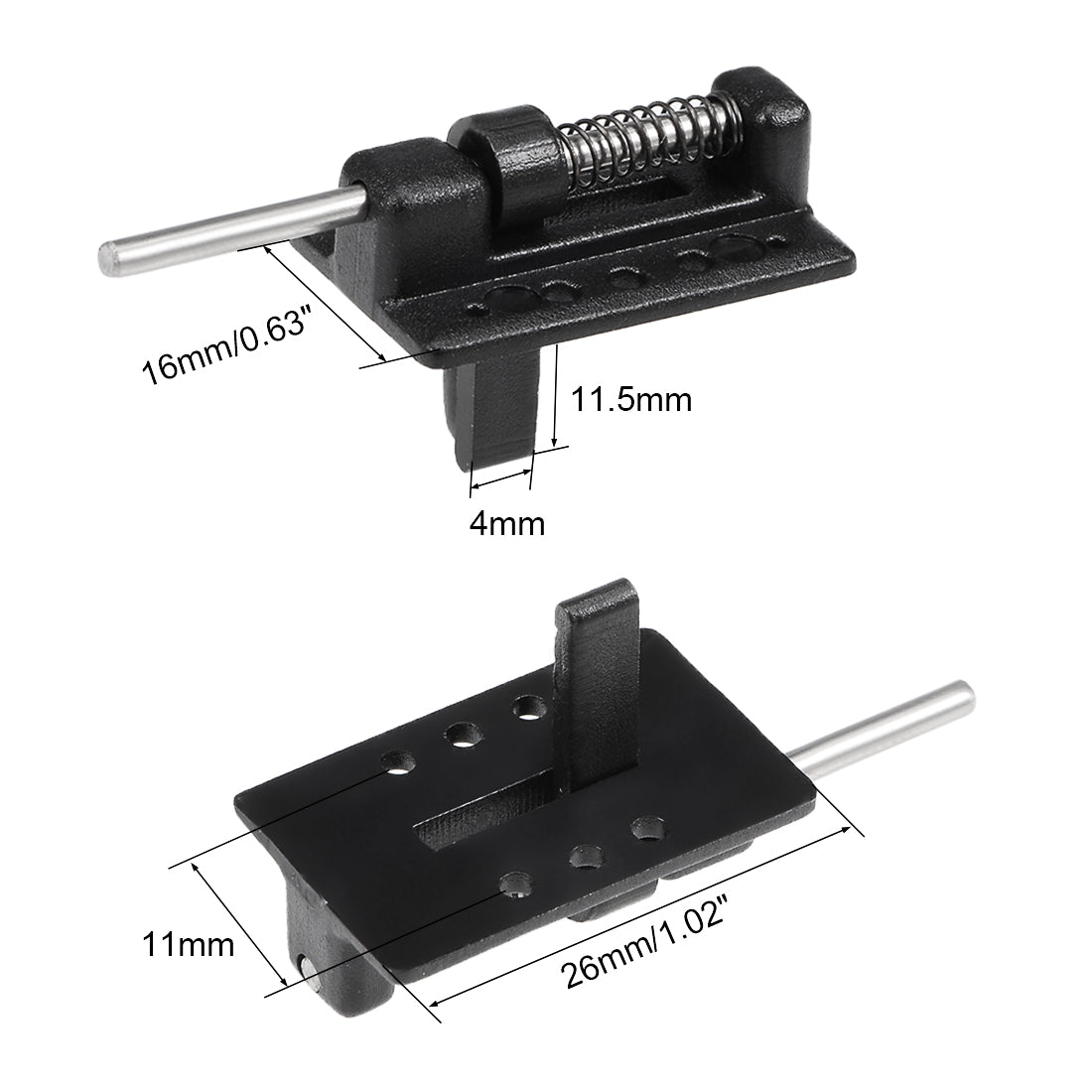 uxcell Uxcell 2 Stk. Baldachin Luke Verschluss für RC Flugzeug Cockpitabdeckung Befestigung, 26x16x8mm