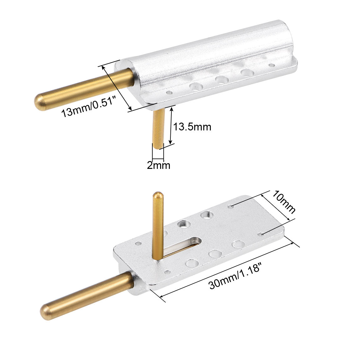 uxcell Uxcell 2Stk. Baldachin Luke Verschluss Verriegeln für RC Flugzeug Cockpit Deckel Befestigung 30x13x6mm