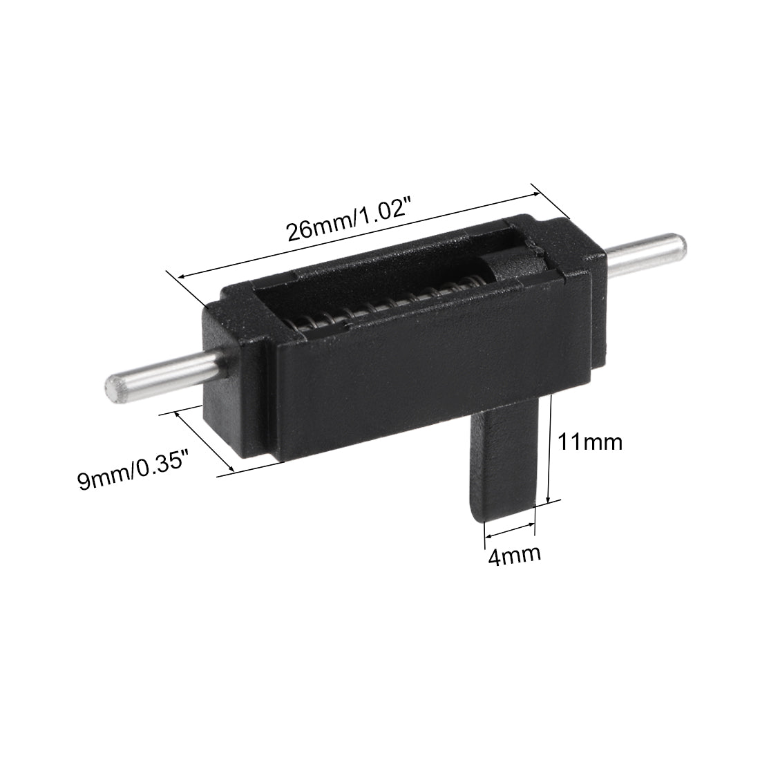 uxcell Uxcell Canopy Hatch Lock Latches for RC Airplane Cockpit Cover Fixing, 26x9x8.5mm 2pcs