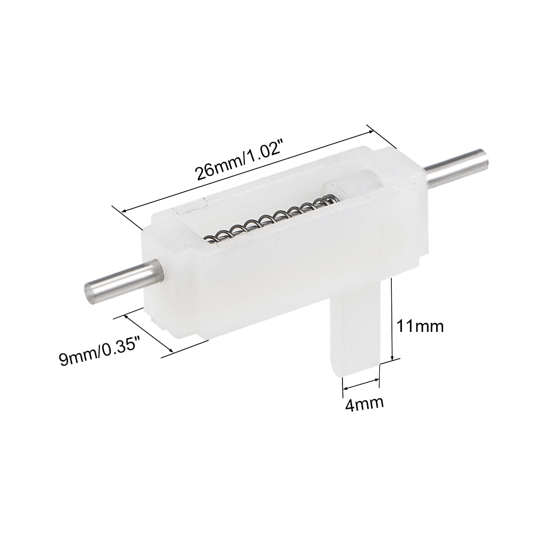 uxcell Uxcell Baldachin Luke Verschluss Verriegeln für RC Flugzeug Cockpit Deckel Befestigung 26x9x8,5mm Weiß