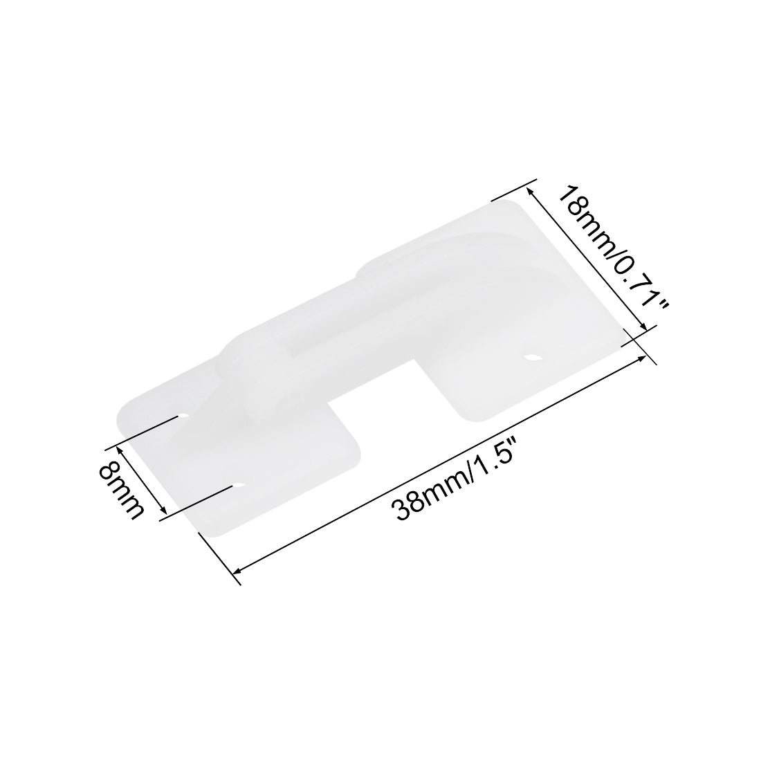 uxcell Uxcell RC Hinges Adjustable Hatch Hinge L38 x W18 mm, for RC Model Airplane Parts White 10pcs