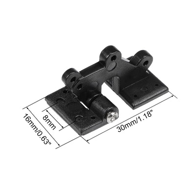 Harfington Uxcell 10Stk.RC Scharniere Hatch Scharnier für RC Modellflugzeugteile L30 x W16 mm