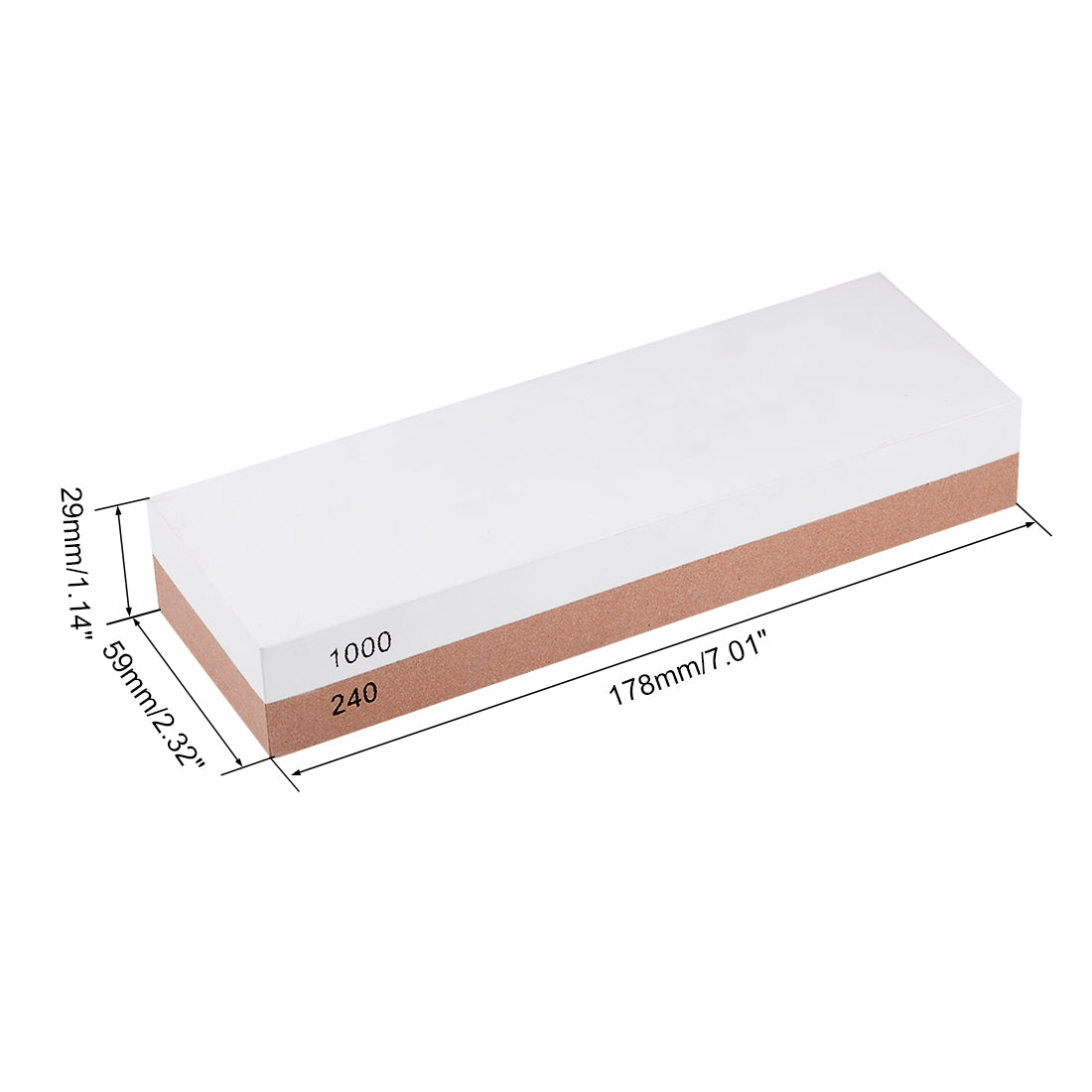 uxcell Uxcell Doppelseitige Schleifsteine Spitzer Messerschärfer Schleifwerkzeug Wetzstein 240/1000 Körnung