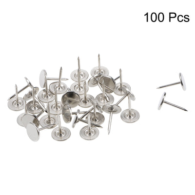 Harfington Uxcell Upholstery Nails Tacks Flat Head Furniture Nails Pins 100 Pcs