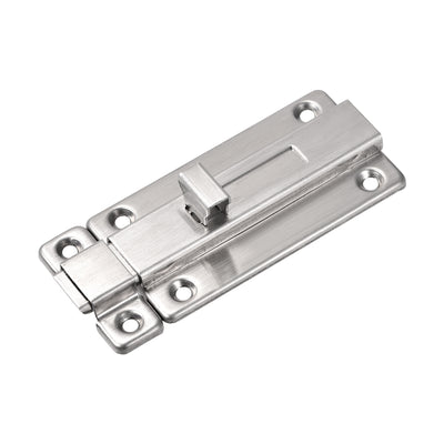 Harfington Uxcell Sliding Lock Barrel Bolt, 4-inch Stainless Steel Door Latch w Screws