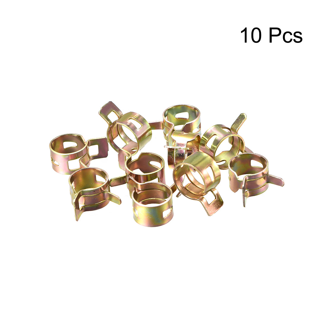 uxcell Uxcell 14mm 9/16inch Silicone Vacuum Hose Pipe Clamp Low Pressure Air Clip Clamp 10pcs