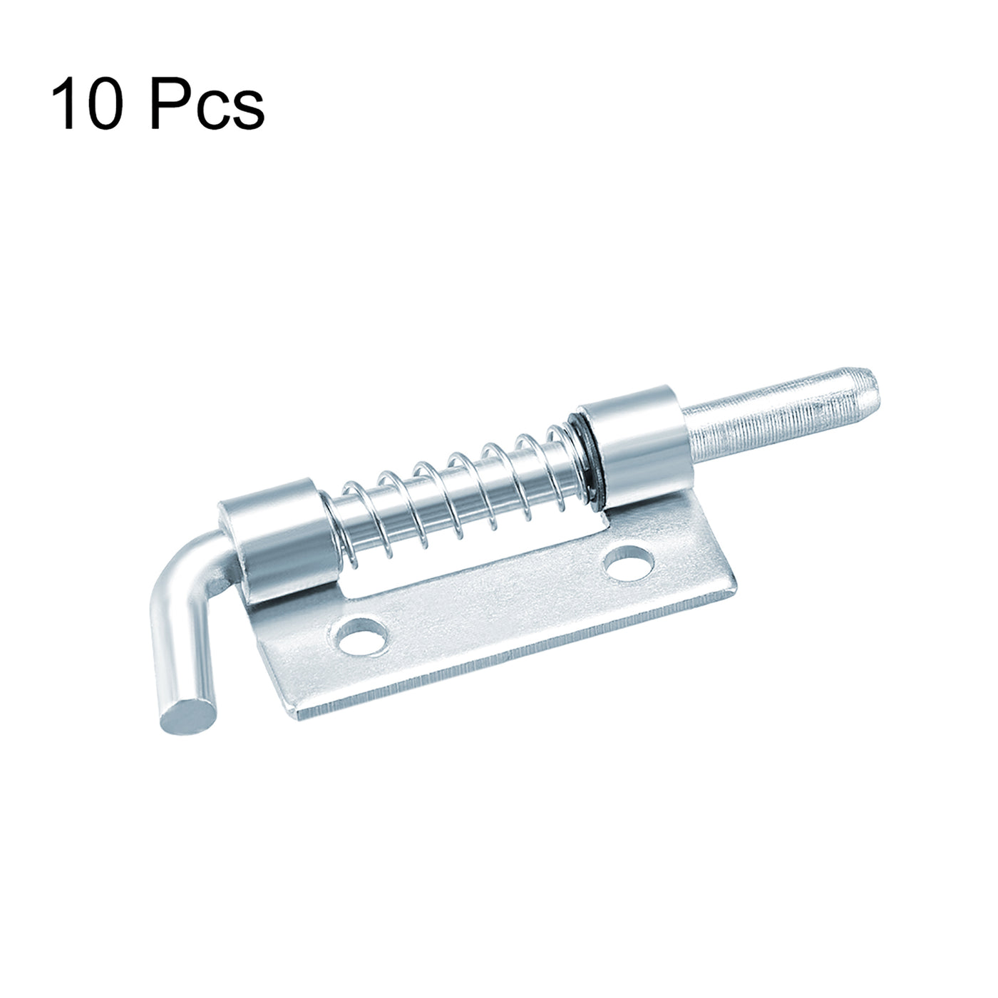 uxcell Uxcell Spring Latch, 2.2 Inch Right-handed Zinc Plated Barrel Bolt Lock for Cabinet Door, 10 Pcs