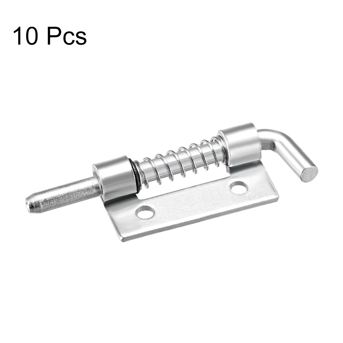 uxcell Uxcell Spring Latch, 2.2 Inch Left-handed Zinc Plated Barrel Bolt Lock for Cabinet Door, 10 Pcs