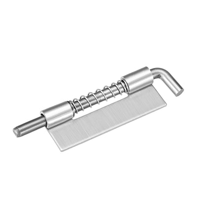 Harfington Uxcell Spring Latch, 3.7 Inch Left-handed Stainless Steel Barrel Bolt Lock for Cabinet Door