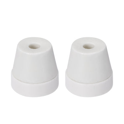 Harfington Uxcell 6.3mm Dia Ceramic Tapered Insulators Beads Alumina Porcelain Stepped Insulator for Heating Wire 2 Pcs