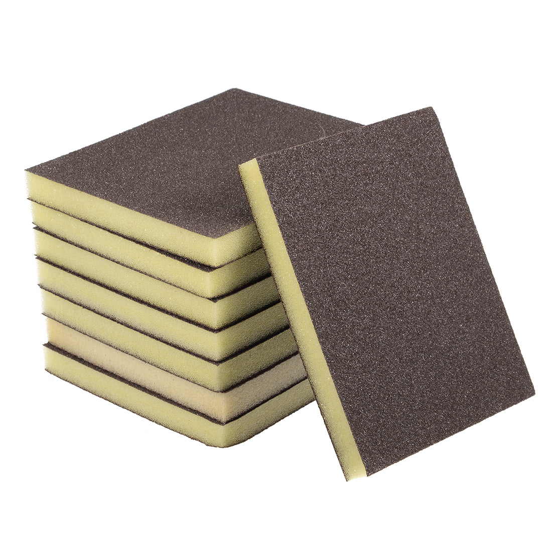 uxcell Uxcell Sanding Sponge, Coarse Grit 80 Grit Sanding Block Pad, 4.72" x 3.86" x 0.47" Size 8pcs