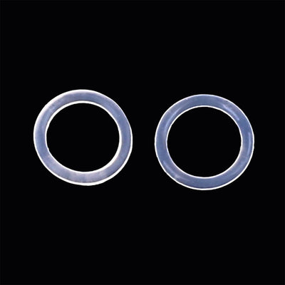 Harfington Silicone O-Rings, 8mm OD 6mm ID 1mm Width VMQ Seal Gasket for Compressor Valves Pipe Repair, White, Pack of 50