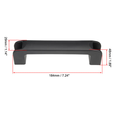 Harfington Uxcell 184 x 29 x 48mm Plastic Pull Handle 160mm Hole Centers Luggage Mechanical Equipment