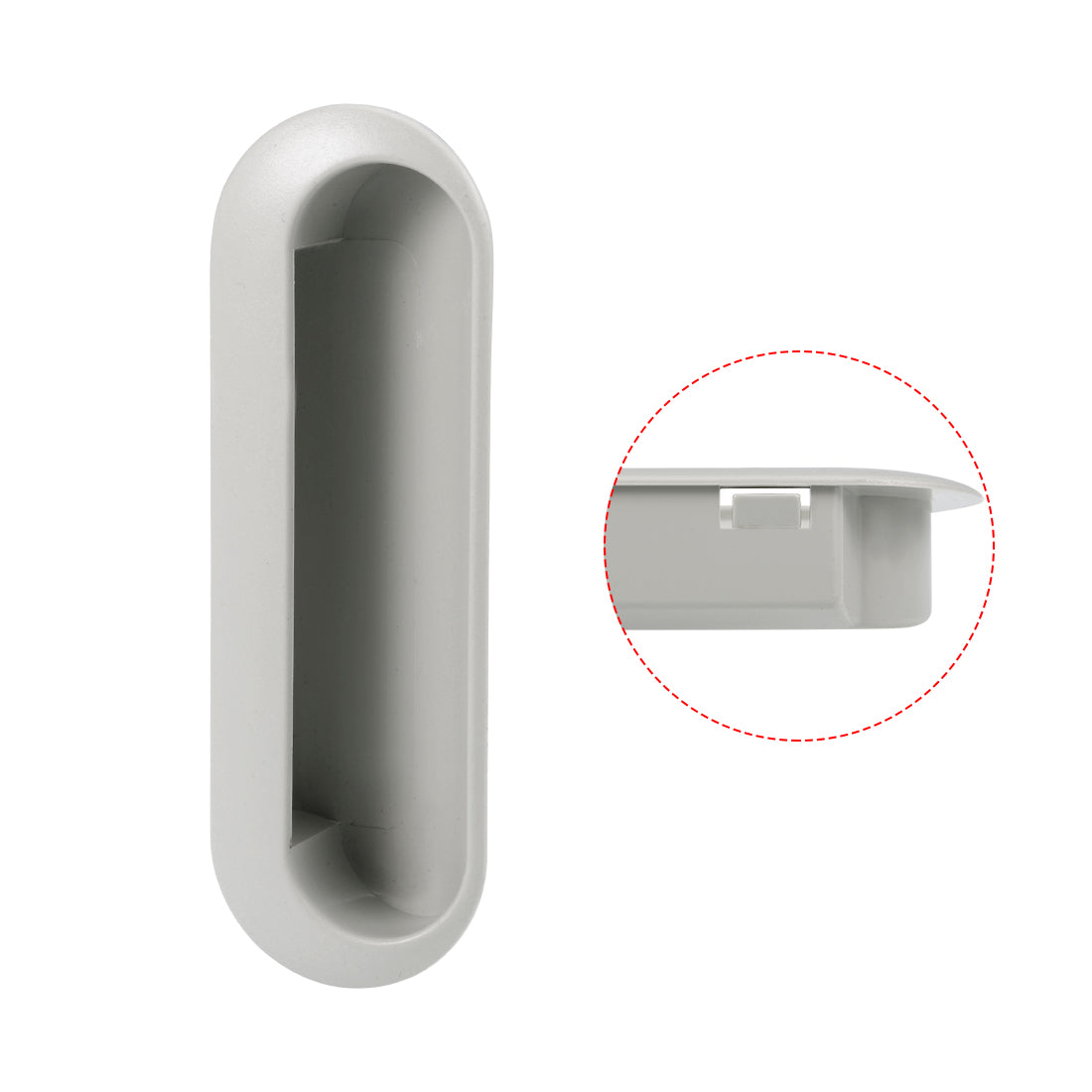 uxcell Uxcell Flush Pull Finger Insert Recessed Cabinet Door Handles 120mm x 40mm x 21mm 5Pcs