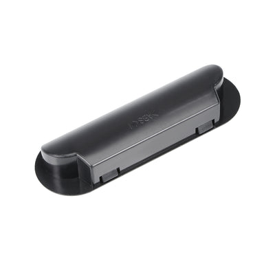 Harfington Uxcell Flush Pull Finger Insert Recessed Cabinet Handles 120mm x 40mm x 21mm Black