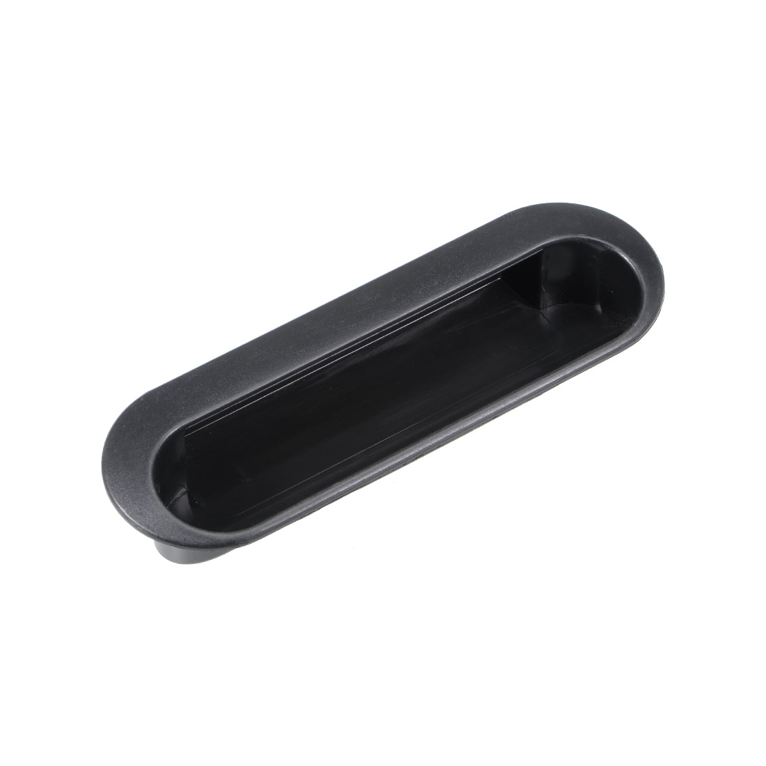 uxcell Uxcell Flush Pull Finger Insert Recessed Cabinet Handles 120mm x 40mm x 21mm Black