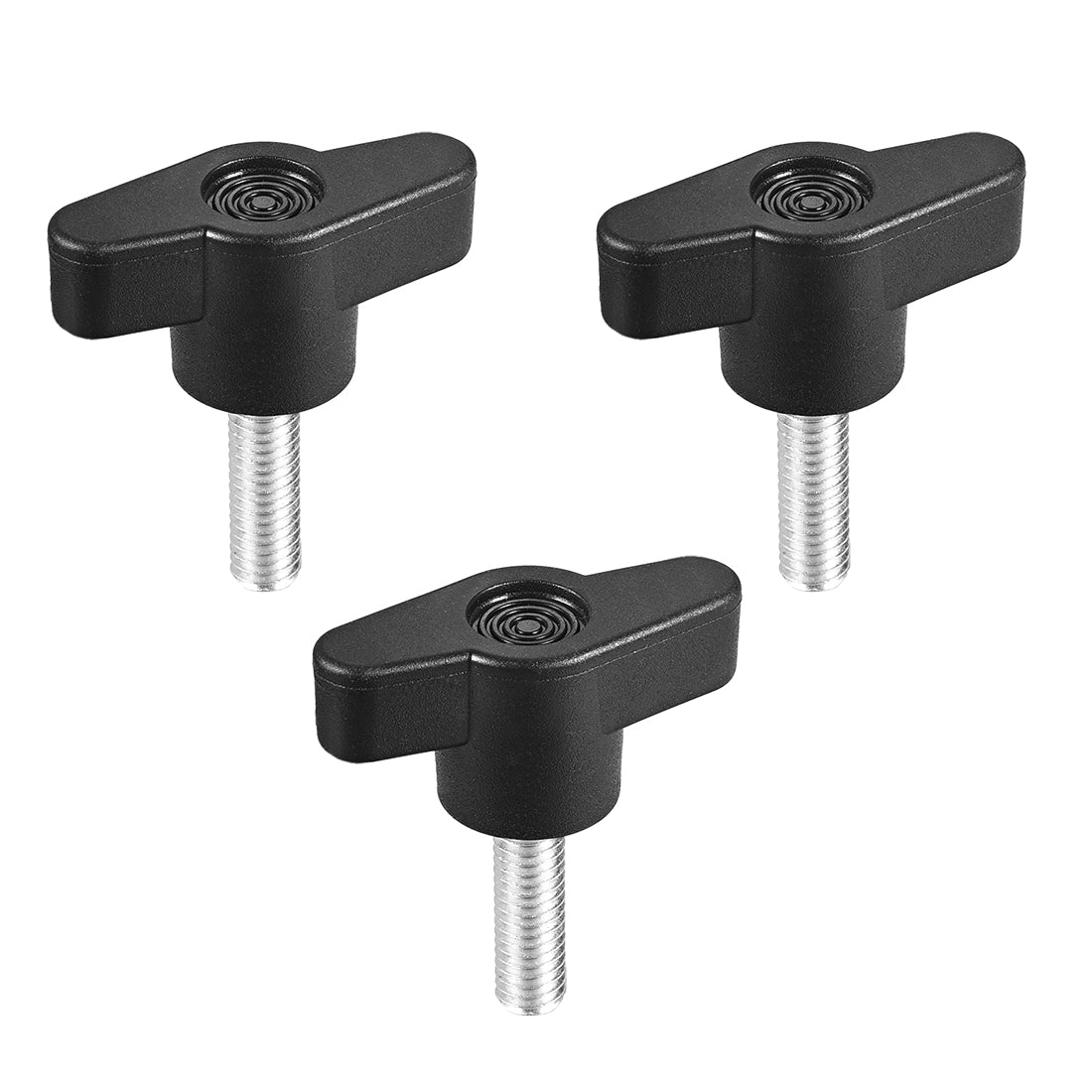 uxcell Uxcell Clamping Handle Gripandles Screw Knobs Handgrips M6 x 20mm Threaded T-Shape 3pcs