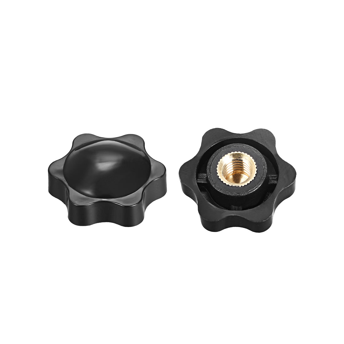 uxcell Uxcell 2 Stück Klemmgriff Haltegriff Schraubknöpfe Sternknopf M4 × 7mm Innengewinde