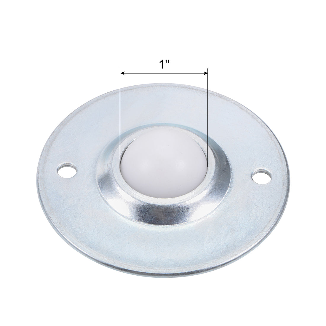 uxcell Uxcell Ball Transfers Bearing Unit CY-25B 1" Diameter, Flying Saucer Mounted, Nylon Ball, 99lbs Load Capacity 2pcs