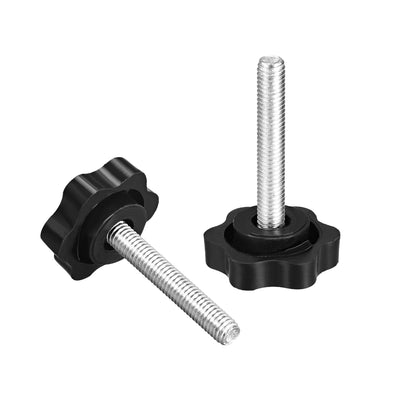 Harfington Uxcell Clamping Handle Gripandles Screw Knobs Handgrips Star Knob  Male Thread pcs