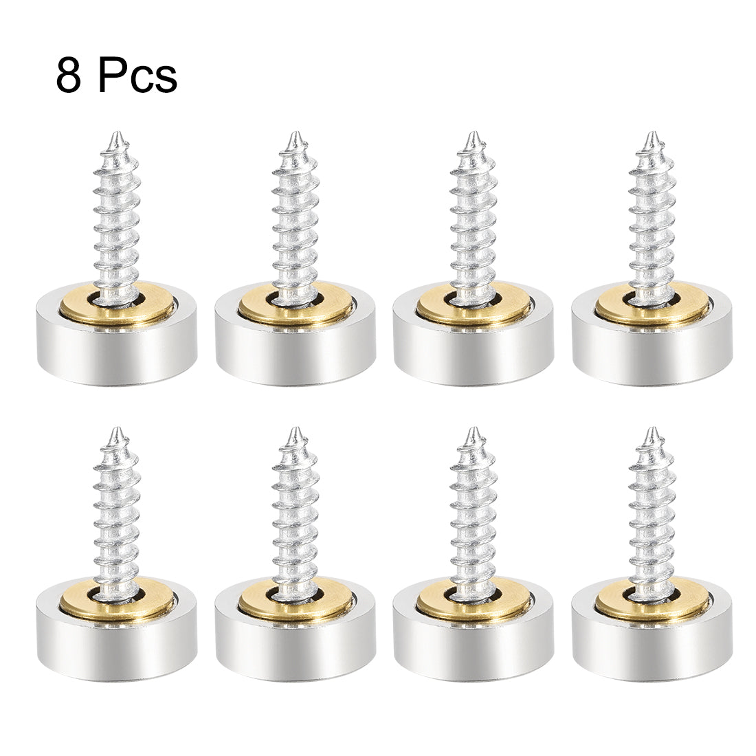 uxcell Uxcell Mirror Screw Decorative Cap Cover Nails Stainless Steel