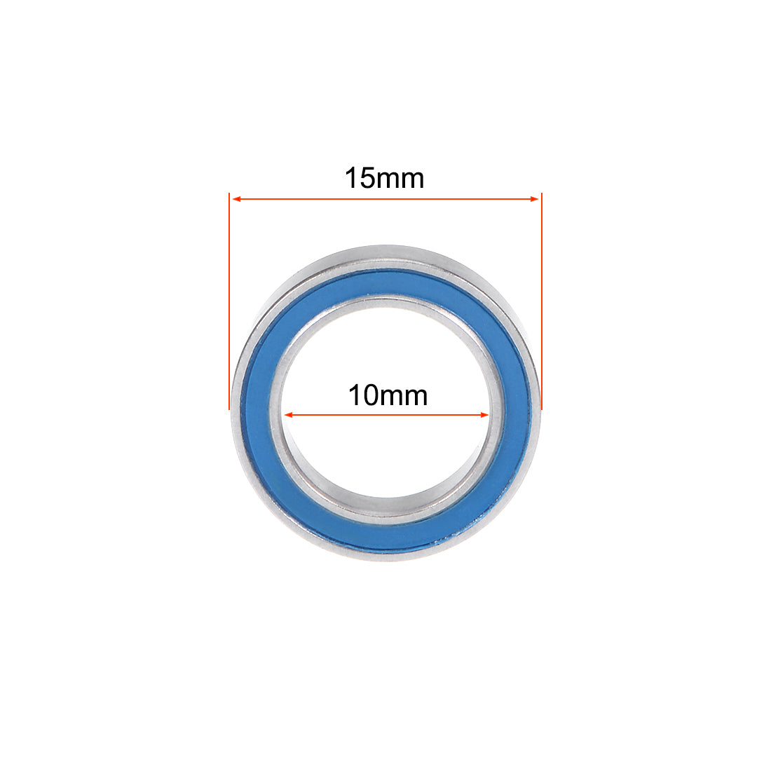 Harfington Deep Groove Ball Bearing Blue Sealed Chrome Steel Bearings