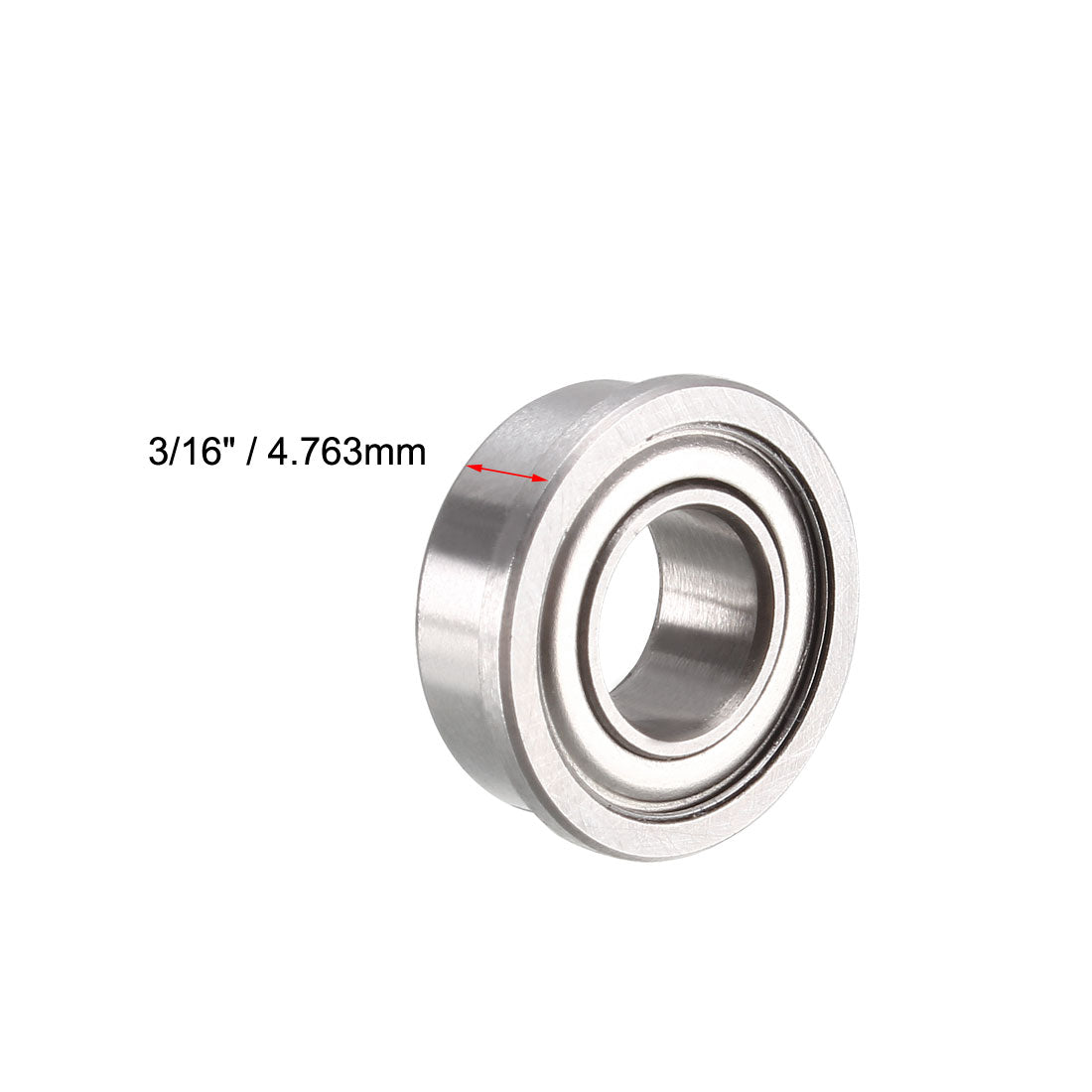 uxcell Uxcell Flange Deep Groove Ball Bearings Inch Double Shielded Chrome Steel