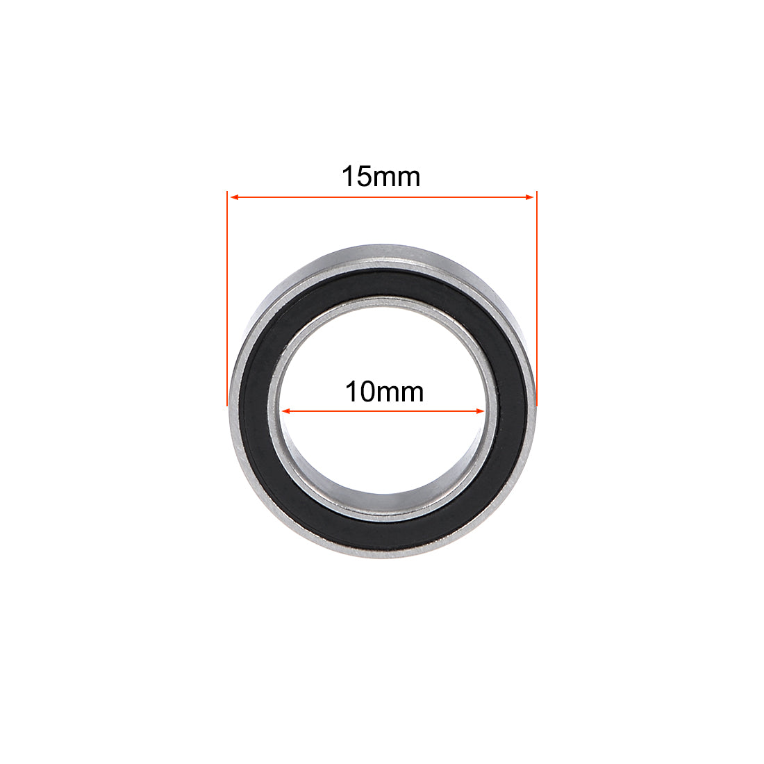 uxcell Uxcell Deep Groove Ball Bearings Thin Section Double Sealed Chrome Steel Bearings