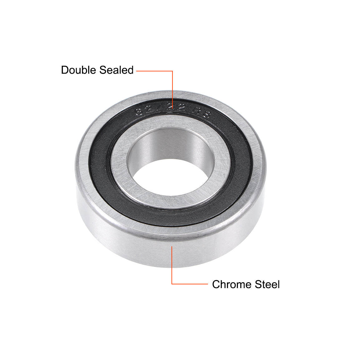 uxcell Uxcell Deep Groove Ball Bearing Double Seal Chrome Steel P0 Z1 Metric Bearings