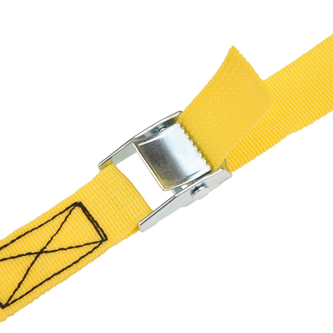 uxcell Uxcell 1M x 25mm Lashing Strap Cargo Tie Down Straps w Cam Lock Buckle 250Kg Work Load, Yellow, 2Pcs