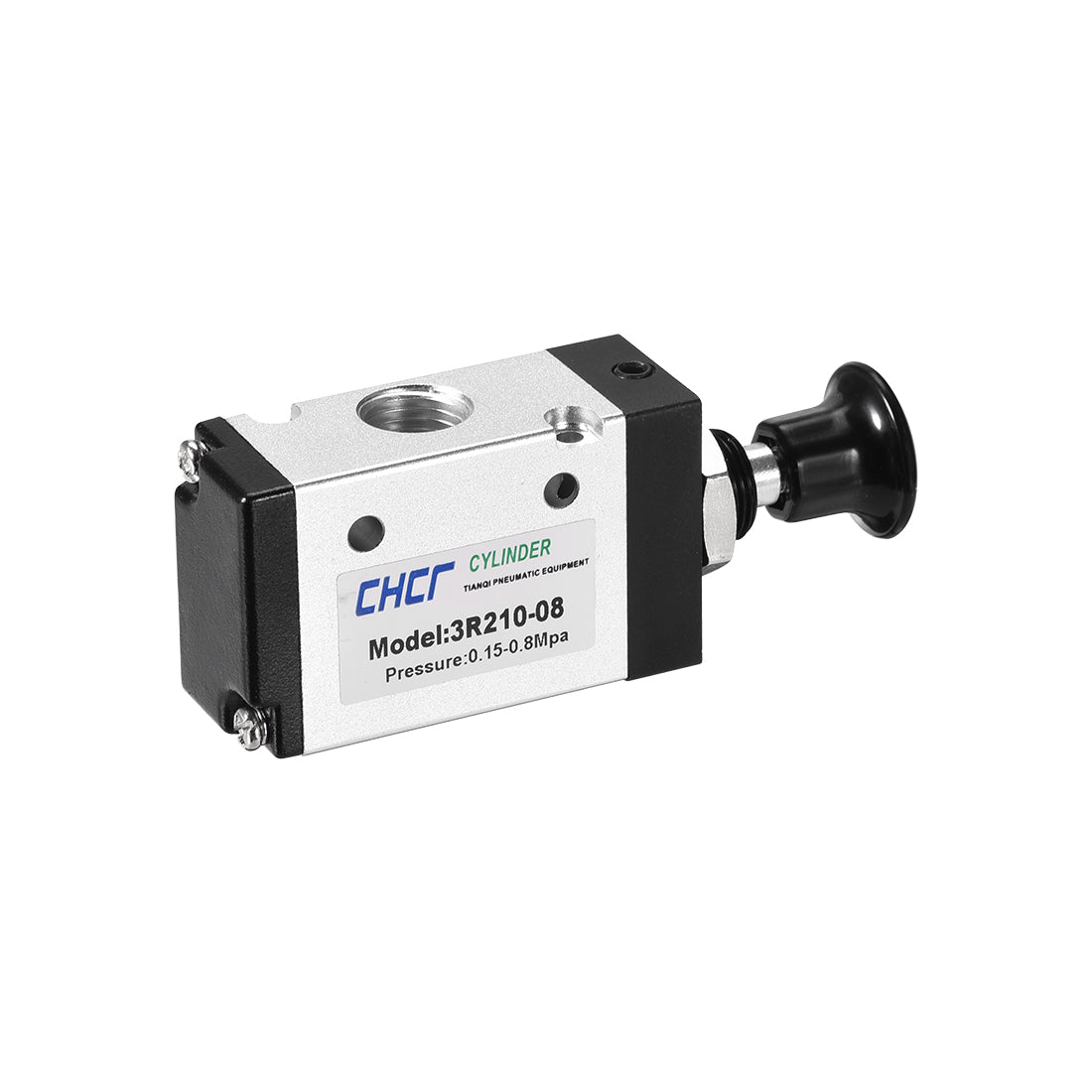 uxcell Uxcell Manual Hand Pull Push Solenoid Valve 2 Position 3 Way Pneumatic 1/4" PT Thread Air Hand Lever Operated Valve