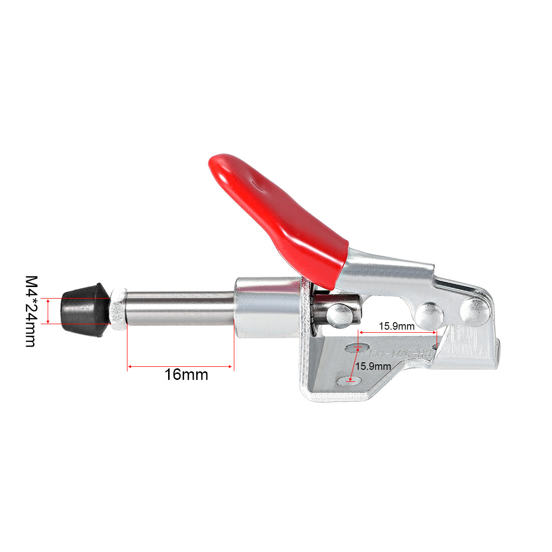 uxcell Uxcell 5Stk. Schieben Aktion Schnellspanner 100 lbs/45kg Fassungsvermögen 16,7mm Hub