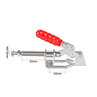 Harfington Uxcell Hand Tool Pull Push Action Toggle Clamp Quick Release Clamp 330 Lbs/150kg Holding Capacity 32mm Stroke