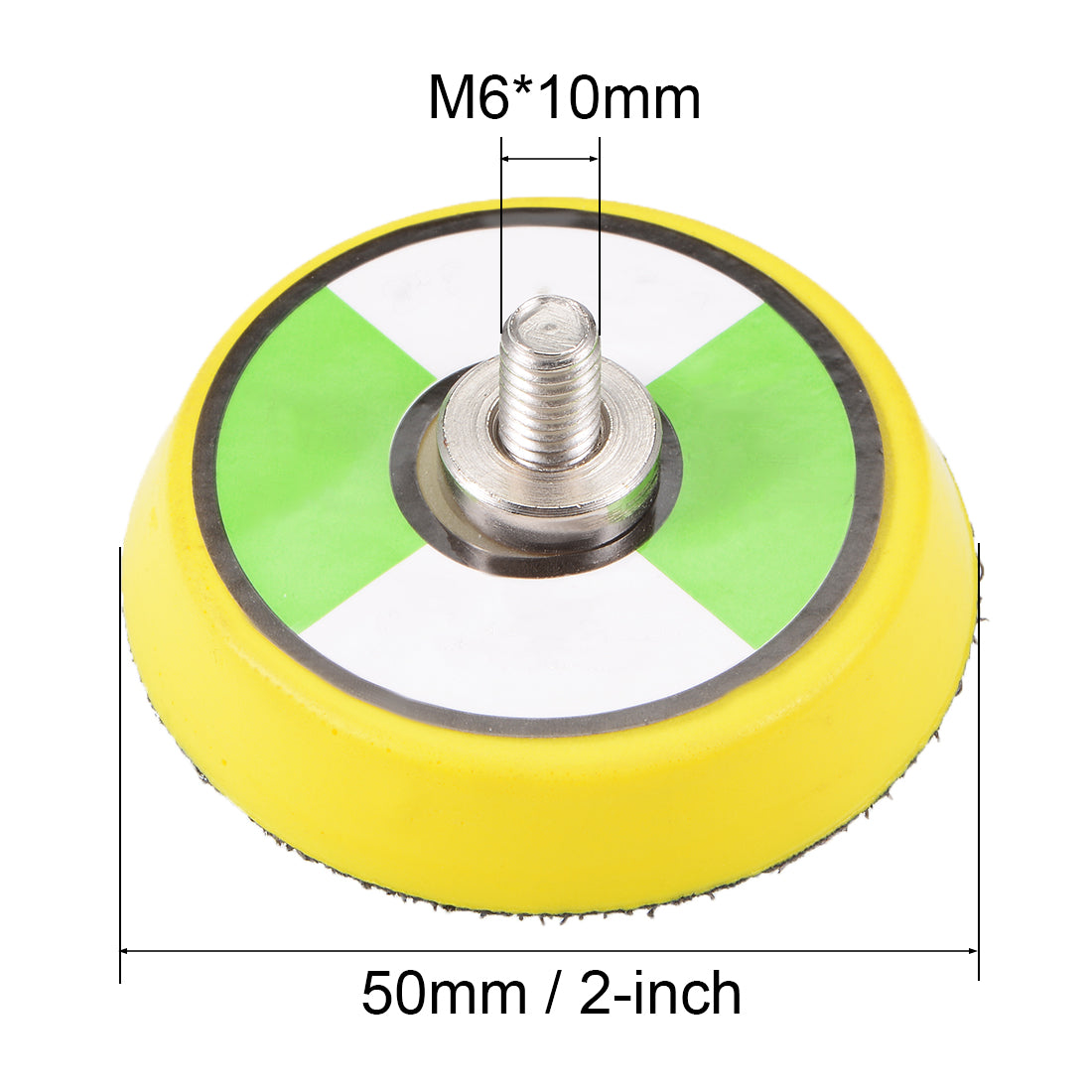 uxcell Uxcell 2-Inch Hook and Loop Sanding Pad, M6*10mm Thread, Sandpaper Backing Plate for Sander Polisher 2 Pcs