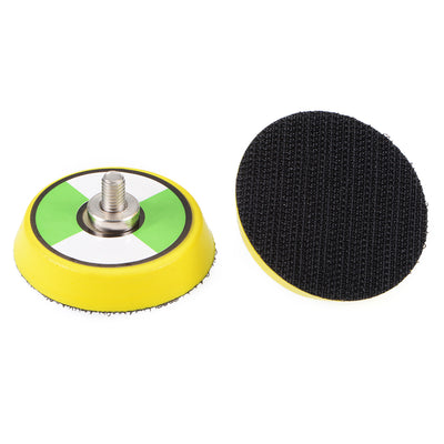 Harfington Uxcell 2-Inch Hook and Loop Sanding Pad, M6*10mm Thread, Sandpaper Backing Plate for Sander Polisher 2 Pcs