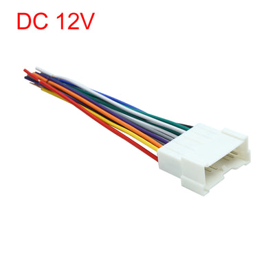 Harfington Uxcell DC 12V 16 Pin Car Female DVD  Wire Harness Adapter Connector for Hyundai